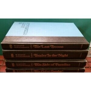 4 Vintage 1960s F Scott Fitzgerald Hardcover Novels The Great Gatsby